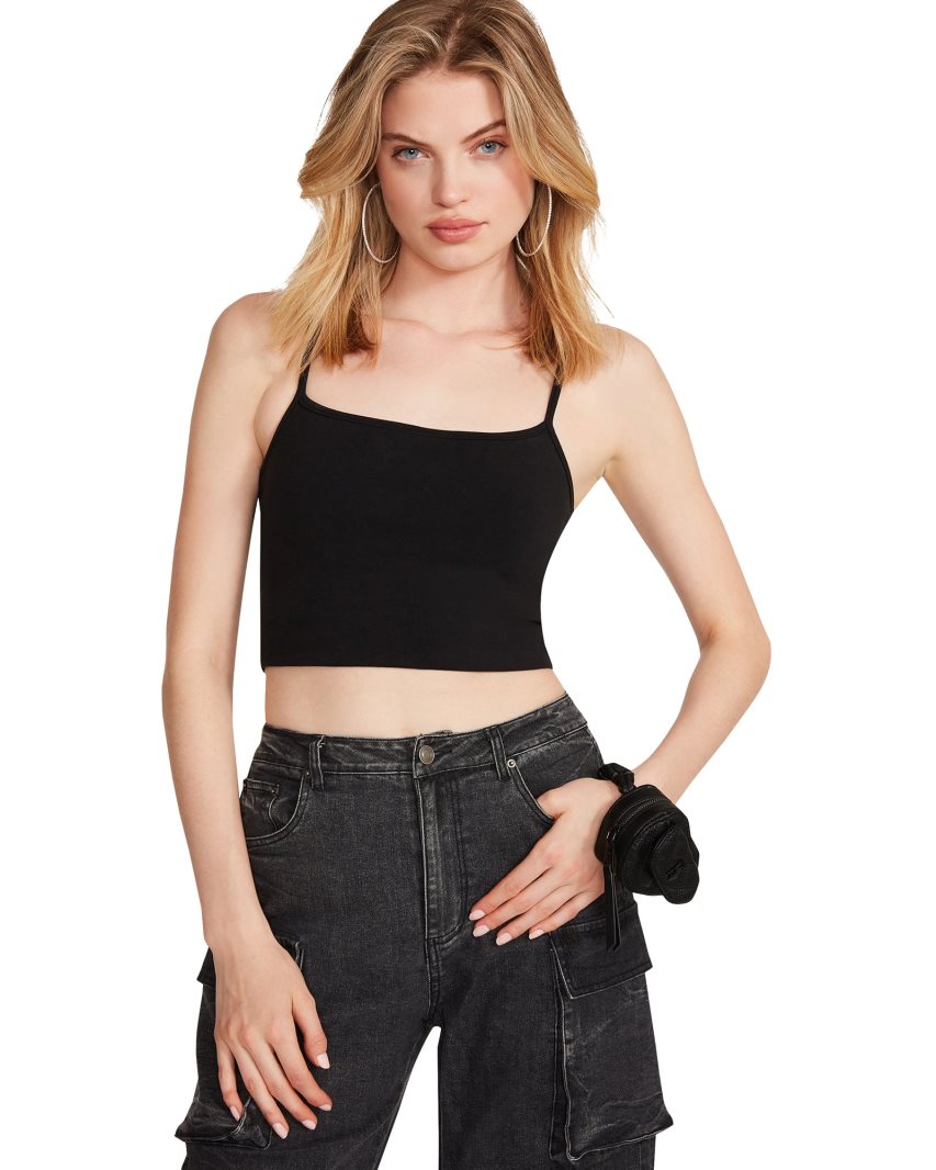 Black Steve Madden Brody Denim Women's Pants | PH 2195FO16